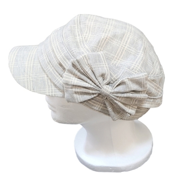 Accessories - PLAID Gray Newsboy Hat